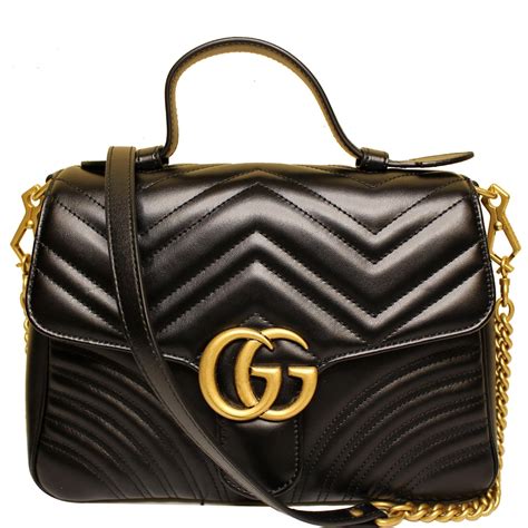 gucci small marmont top handle satchel|Gucci Marmont mini street style.